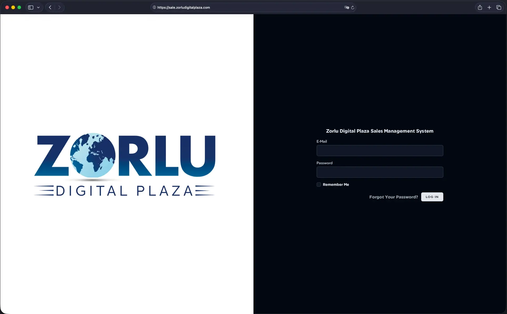 Zorlu Digital Plaza - Sale Management Application